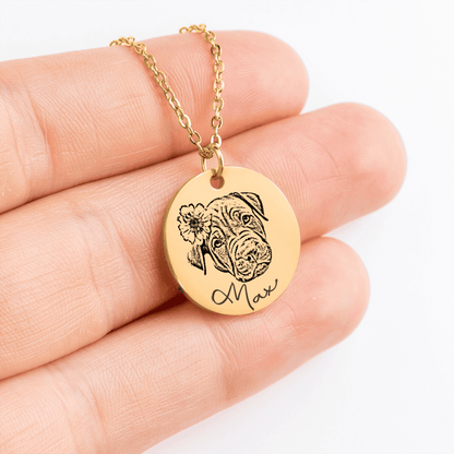 Custom Pet Photo Necklace