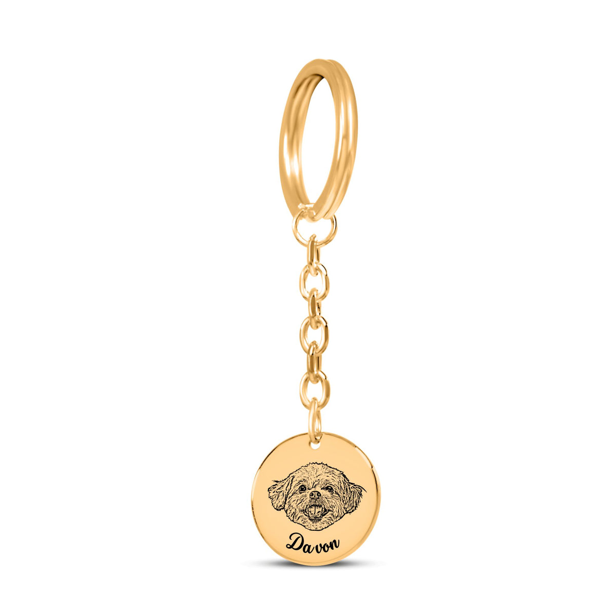 Matching Pet Portrait Keychain