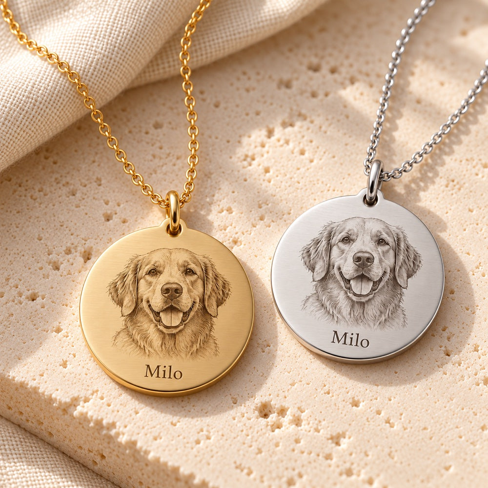 AI concept: two personalized necklaces; the extra adds one necklace